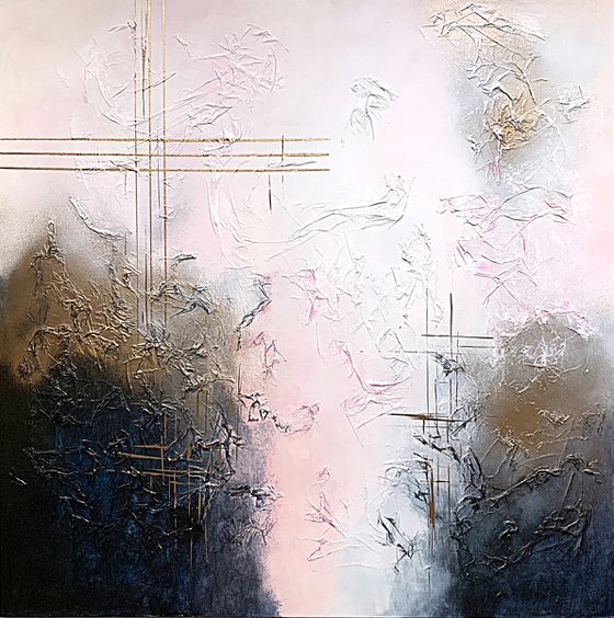 Auric Veil Pink Gold Navy