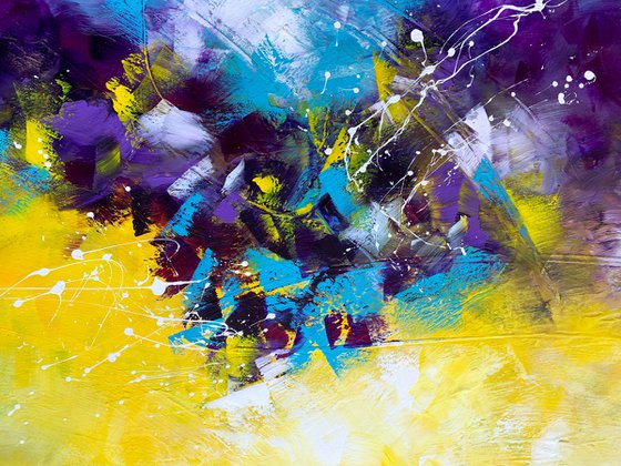 Shine A Light - XL LARGE,  MODERN ABSTRACT ART – EXPRESSIONS OF ENERGY AND LIGHT. READY TO HANG!