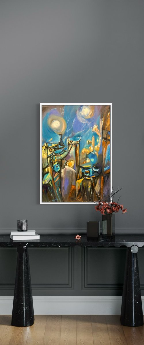 Mystique Large Painting by Olga McNamara BiennaleArtist