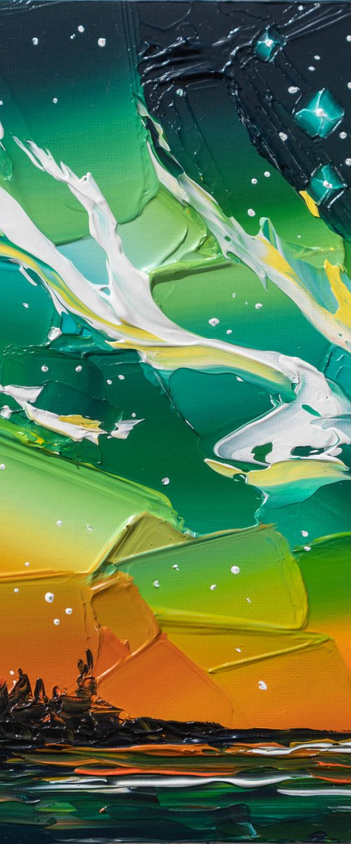 Iridescent Night Sky 9 by Joseph Villanueva