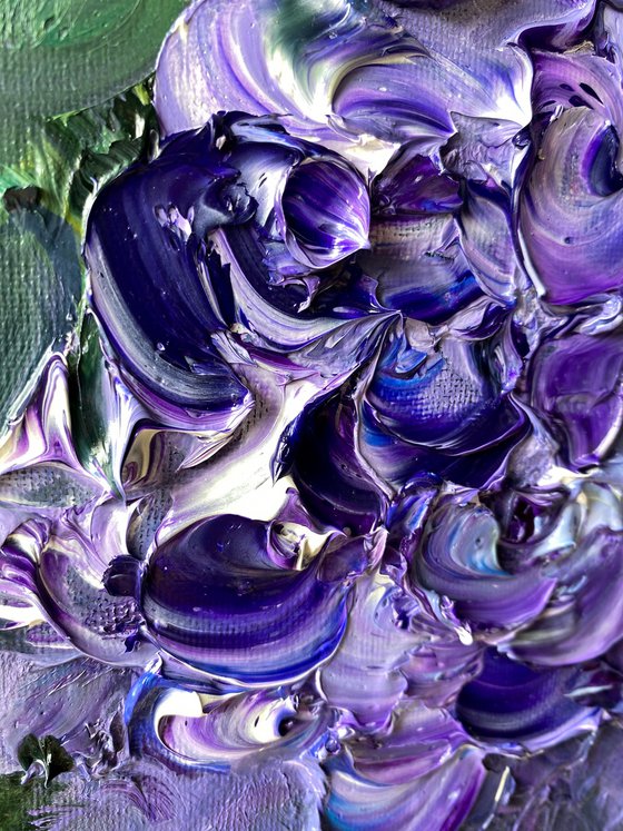 Hydrangea Study — Purple Bloom