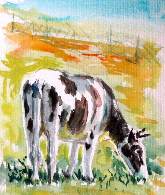 Cow in the meadow