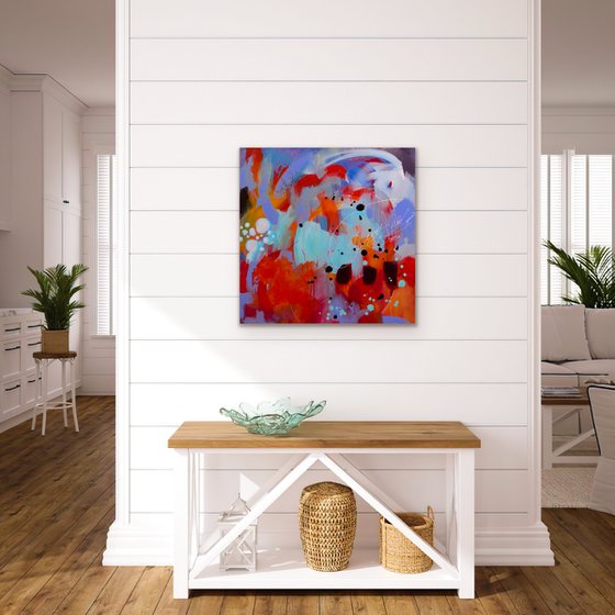 Fermer les yeux et regarder - Original bold abstract on canvas - Ready to hang