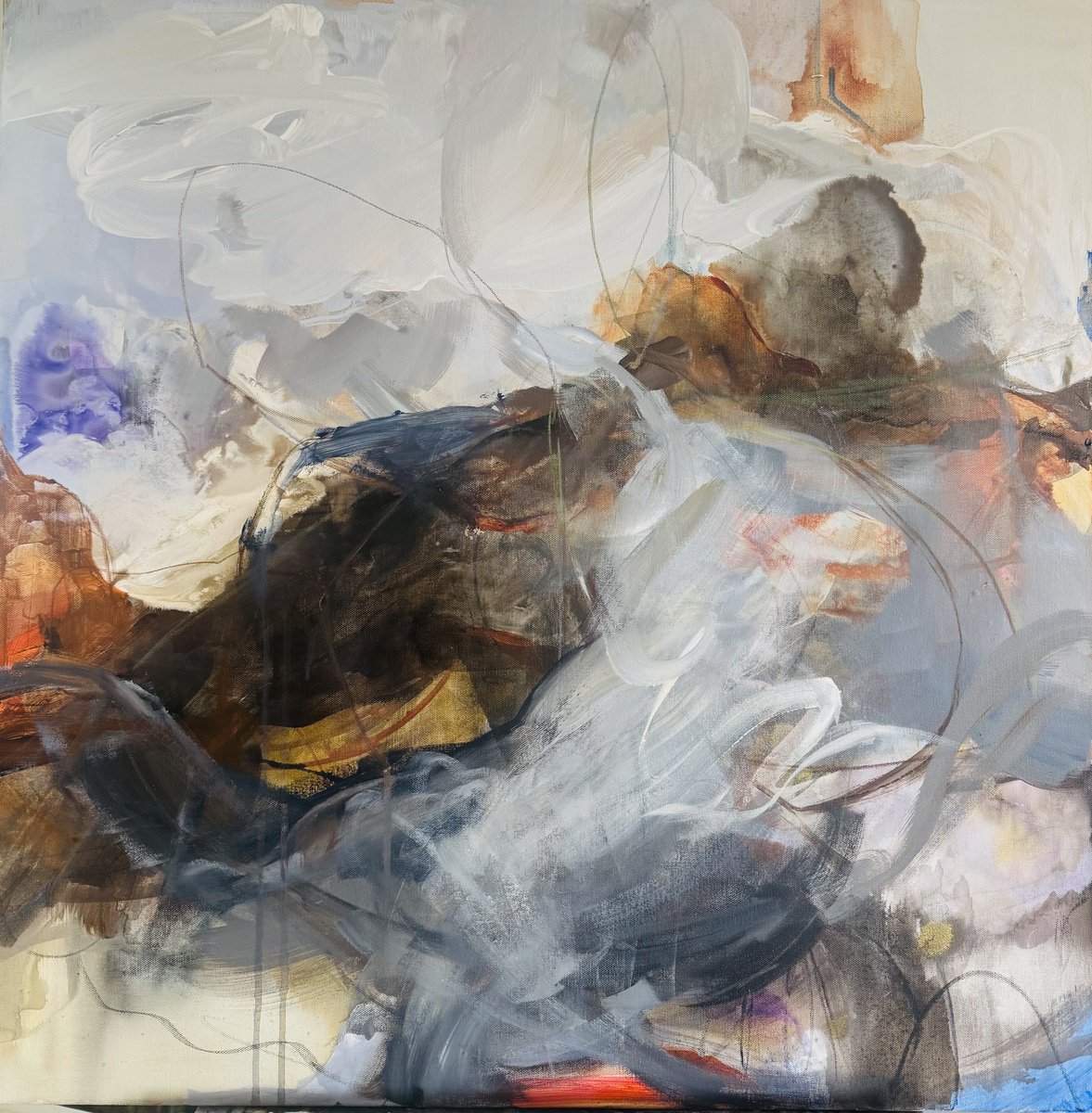  - Silent Currents - ? By Tatyana Bolivar, 30 X 30, Artwork For Sale On Artfinder