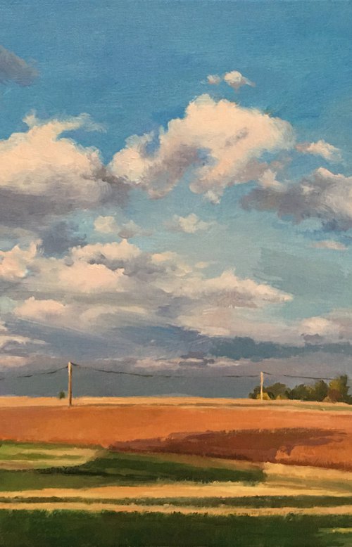 A Fine Day Out - France Countryside Landscape by Ling Strube