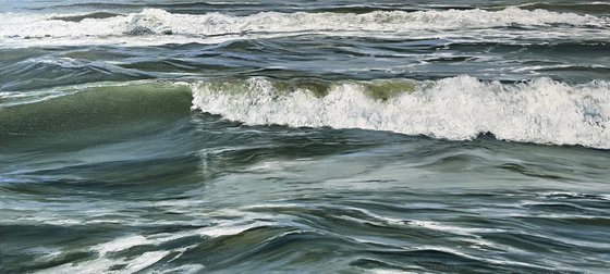 Green waters - ocean wave