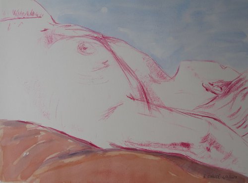 reclining female figure by Rory O’Neill