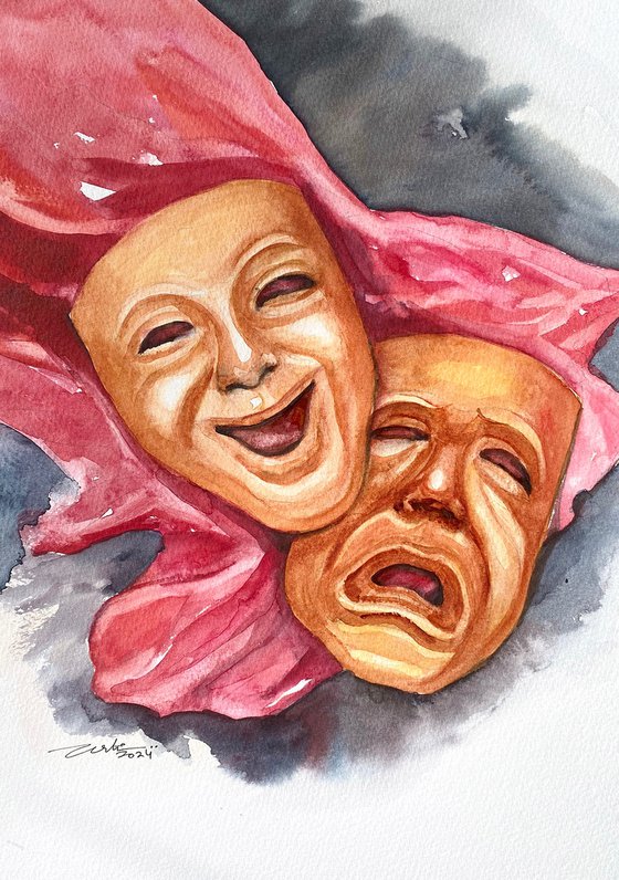 Comedy and Tragedy Masks