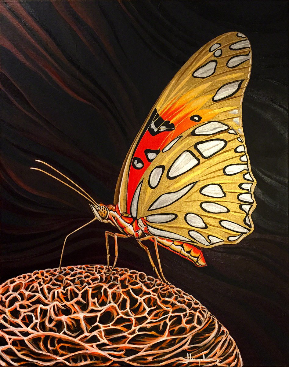 Photorealistic Animal Acrylic Painting By Alex Nizovsky, 24 X 30, Angel Of Drought, Original Artwork
