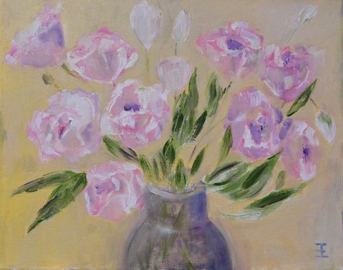 Pink flowers by Elena Zapassky