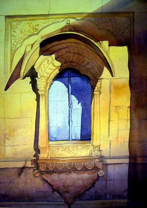 Morning Palace Window by Samiran Sarkar