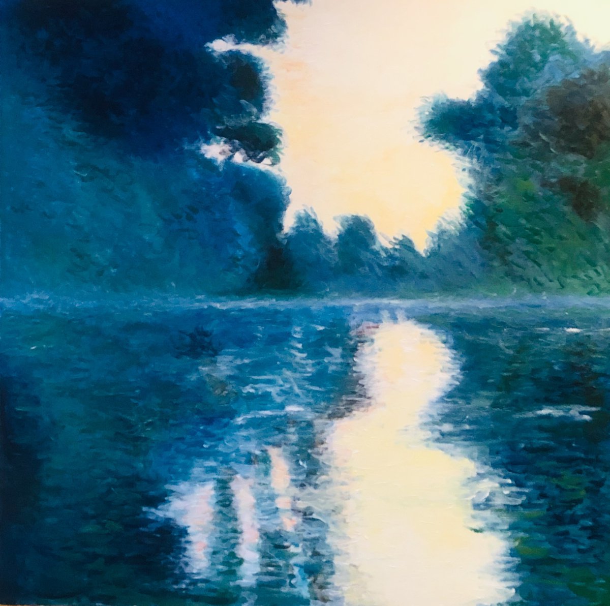  River Seine By Shabs Beigh, 30 X 30, Artwork For Sale On Artfinder