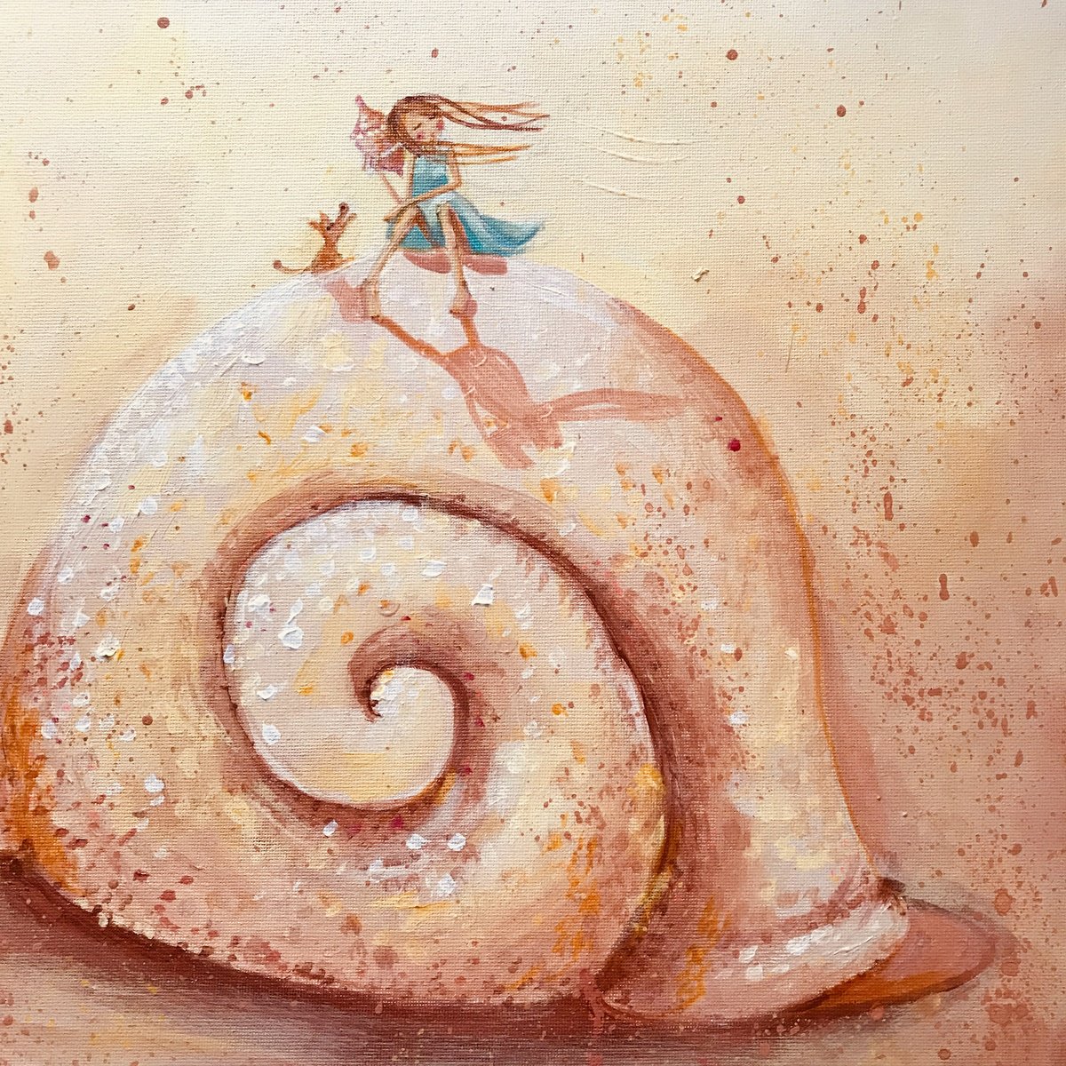 Landscape Acrylic Painting By Alexandra Krasuska, 16 X 20, Memories Of Summer, Original Artwork