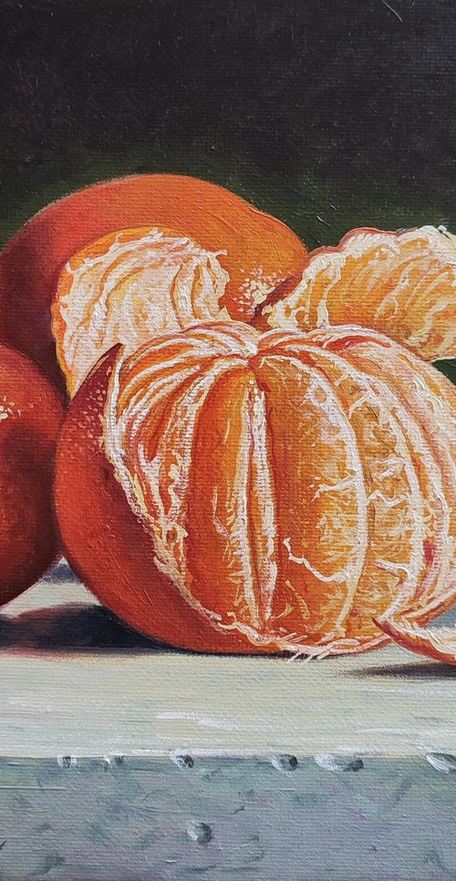 Still life - tangerines by Stepan Ohanyan