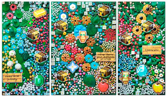 Neoflora. Virtual blooming in Minecraft style