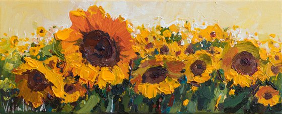 Sunflowers  Acrylic  painting