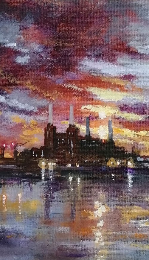 As Light Falls on Battersea by Alan Harris