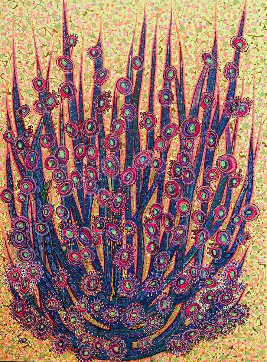  Peacock Bush By Olga Rokhmanyuk | Roartus, 30 X 40, Artwork For Sale On Artfinder