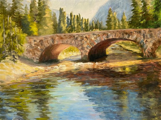 The Ahwahnee Bridge Yosemite landscape