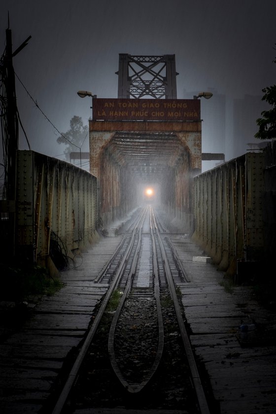 Storm Over Long Bien Bridge