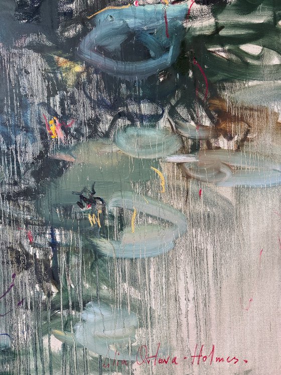 Summer rain. Reflections.