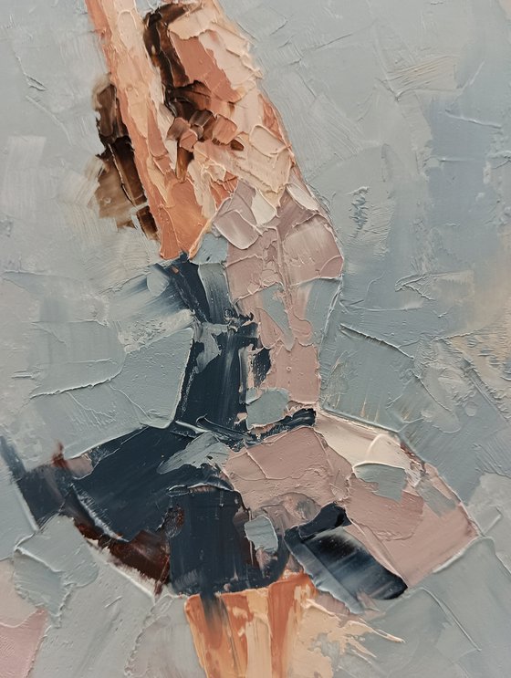 Ballerina 1. Abstract oil painting
