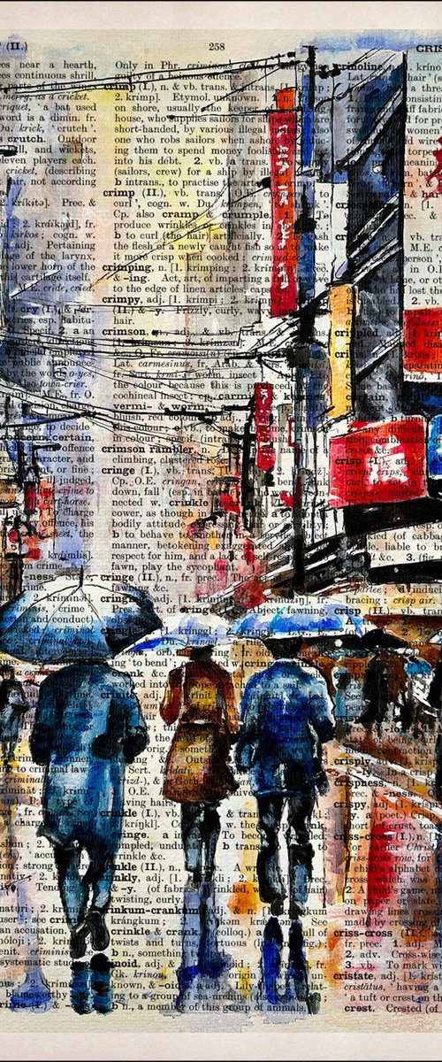 Tokyo in the Rain by Misty Lady - M. Nierobisz