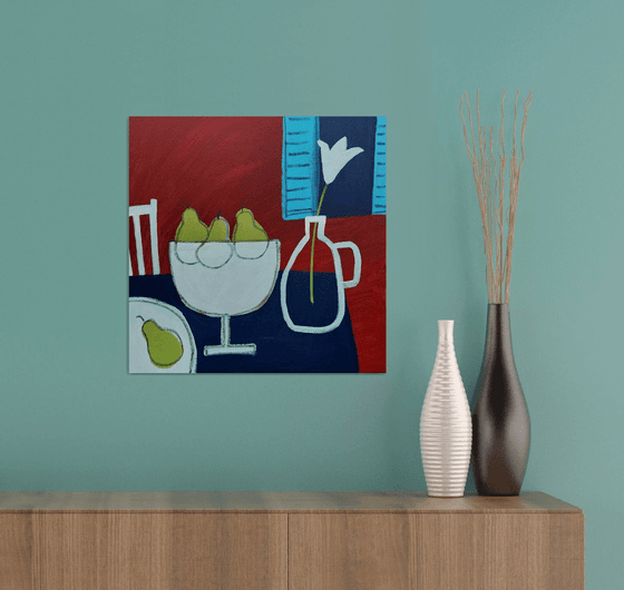 Still Life with 4 Pears