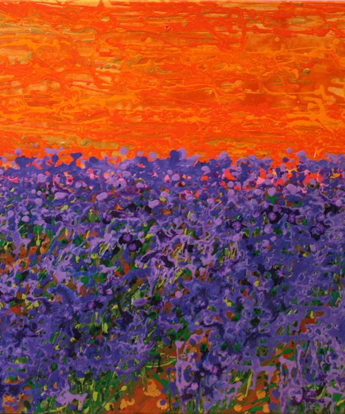 Evening Lavender Rhapsody... /  ORIGINAL PAINTING by Salana Art / Svetlana Samovarova