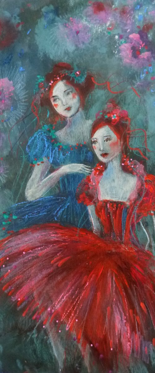 Blue interlacing. by Loetitia Pillault