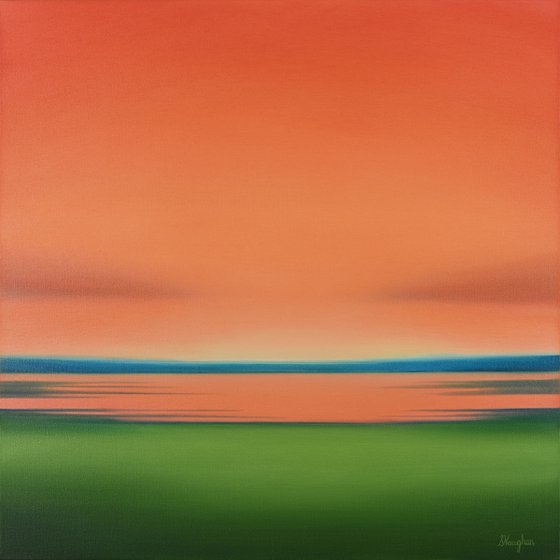 Warm Sky - Colorful Abstract Landscape
