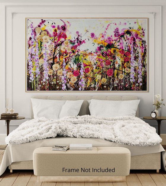 Roseberry Fields Abstract Floral Landscape