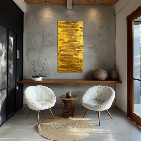 Golden Fire 50x100x2 cm