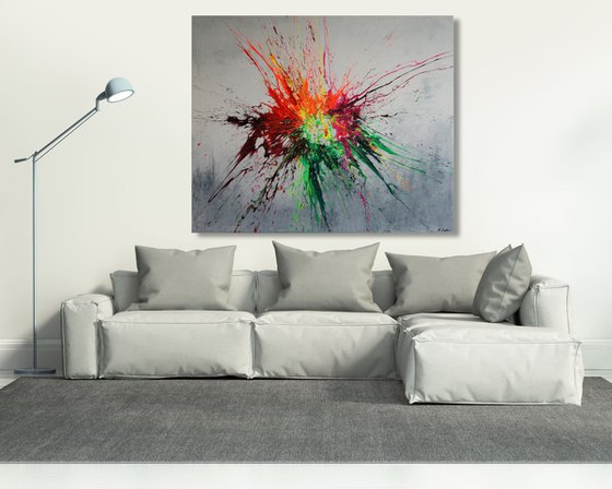 Big Bang II (Spirits Of Skies 120119) (120 x 100 cm) XXL (48 x 40 inches)