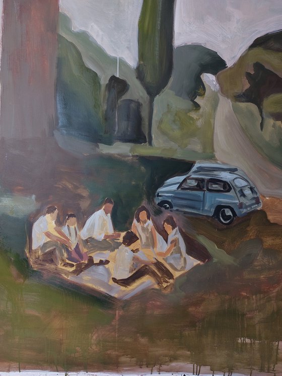 Picnic by the Cypress