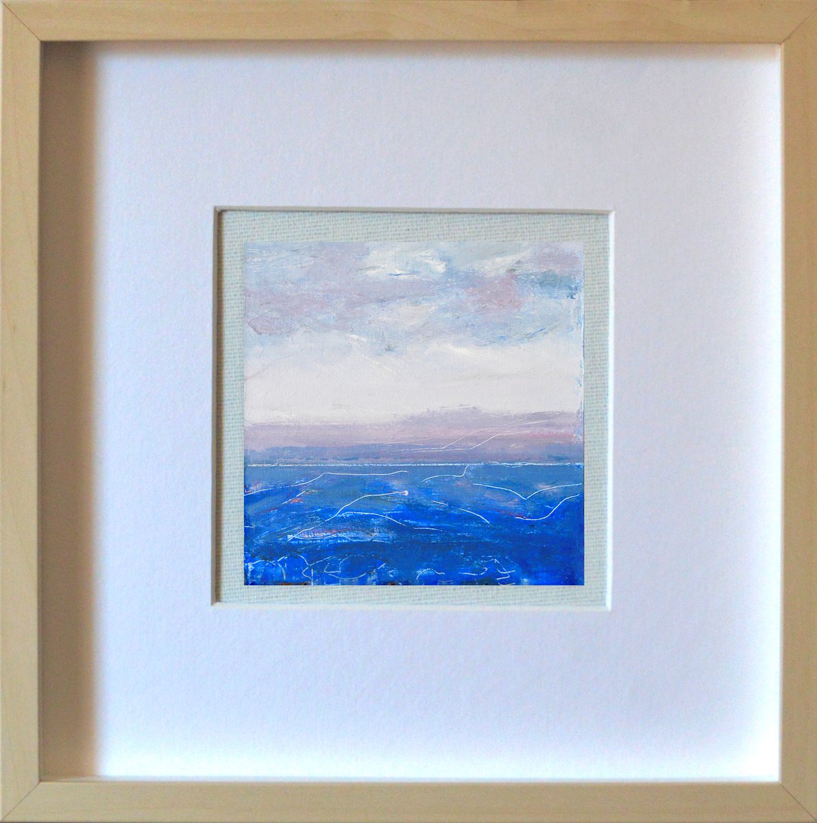 Organic Landscape Oil Painting By Cristian Valentich, 9 X 9, Variations 7, Original Artwork