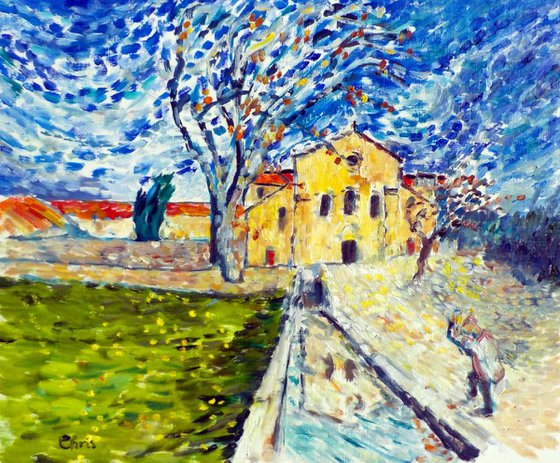 Abbaye de Silvacane d'après van Gogh