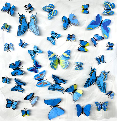 Wall Sculpture Butterfly Park 10 by Sumit Mehndiratta