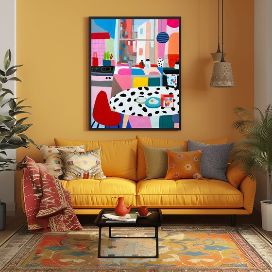 Colorful Morning in Kitchen