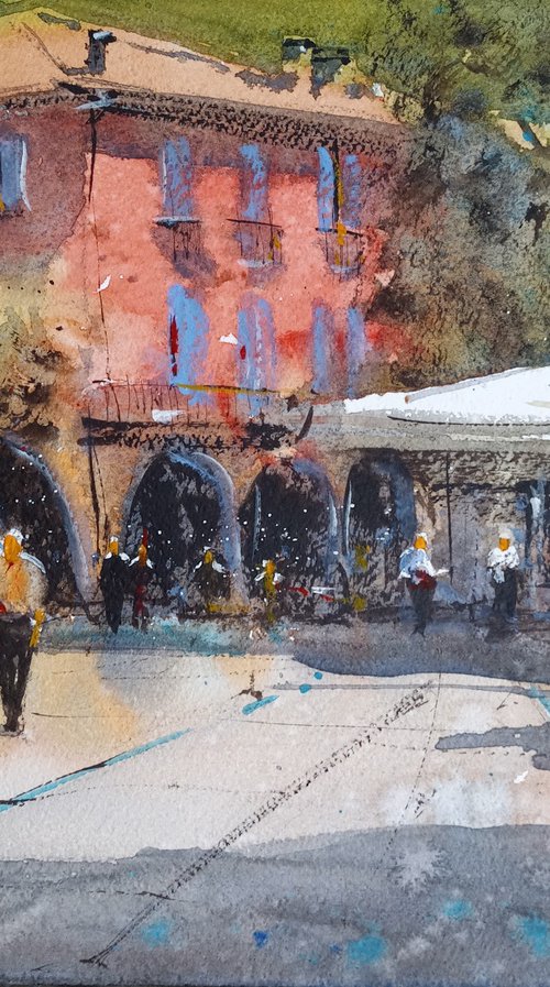 Small square of Mergozzo by Tollo Pozzi
