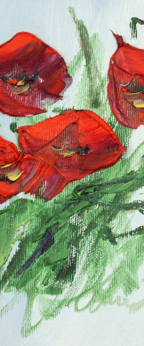 Red poppies by Margaret Raven