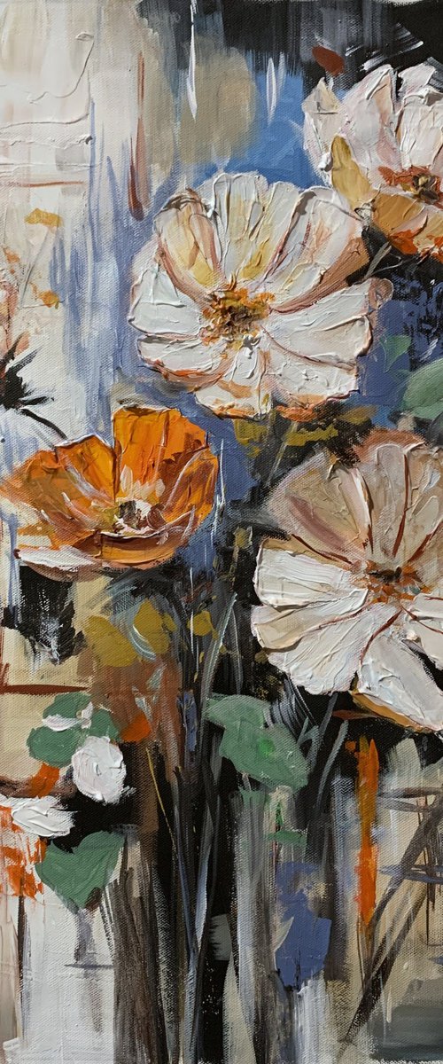 Wild Blooms. Abstract Floral bouquet. by Vita Schagen