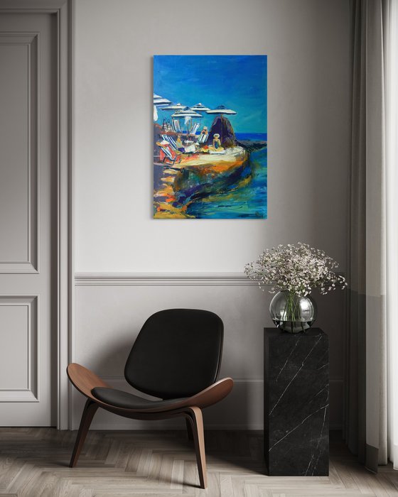 Sunlit Retreat by the Sea