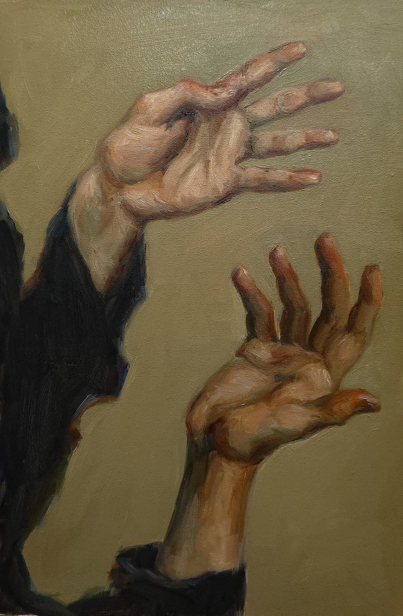 Expressive Oil Painting , Interlude 0426-05 By Artmoods Tp, 9 X 13, Artwork For Sale On Artfinder
