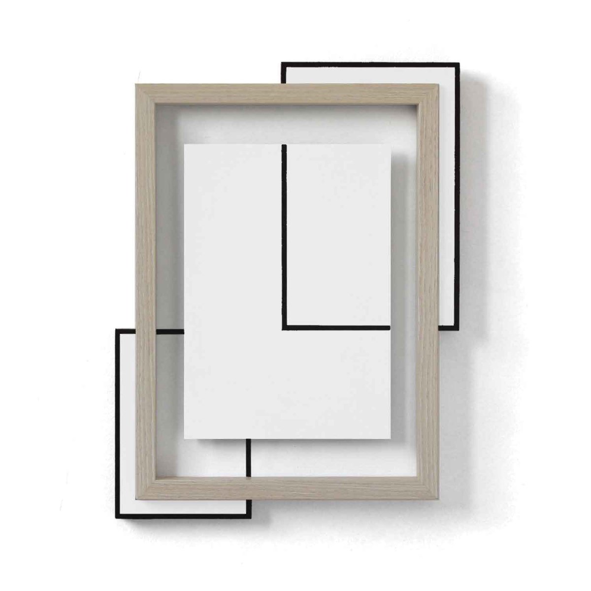 Geometric Abstract Acrylic Painting By Martin Singer, 11 X 14", C3R-19, Original Artwork