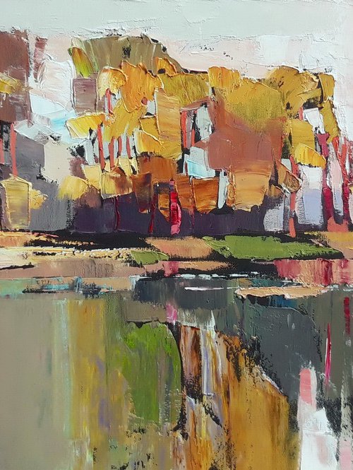 Autumn lake by Lesya Ros