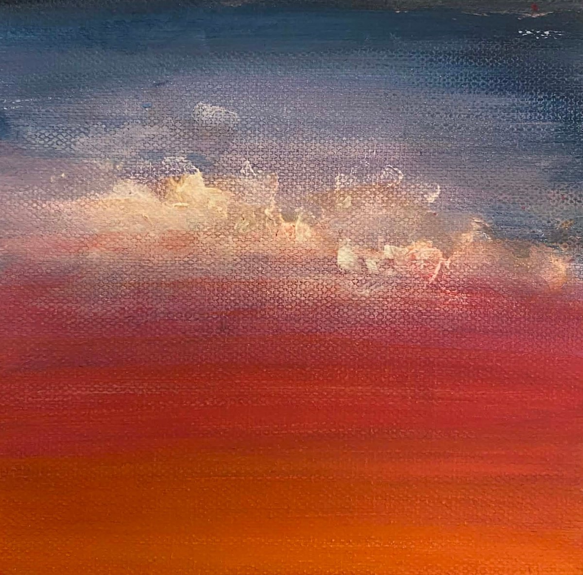 Surrealistic Painting , Cloud Series: Electric By Samah Kthar, 6 X 6, Artwork For Sale On Artfinder