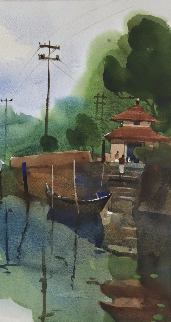 A water lane in Alleppey