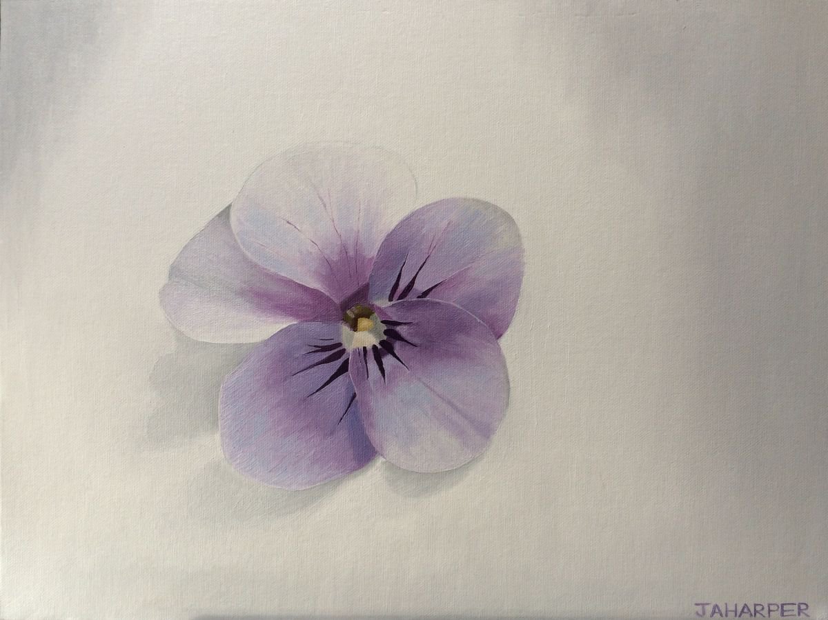 Photorealistic Botanical Oil Painting By Jill Ann Harper, 18 X 14, Lilac, Original Artwork