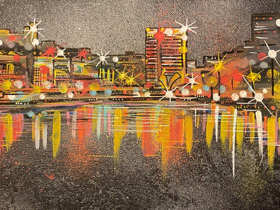 Bristol Harbourside  - Original on canvas